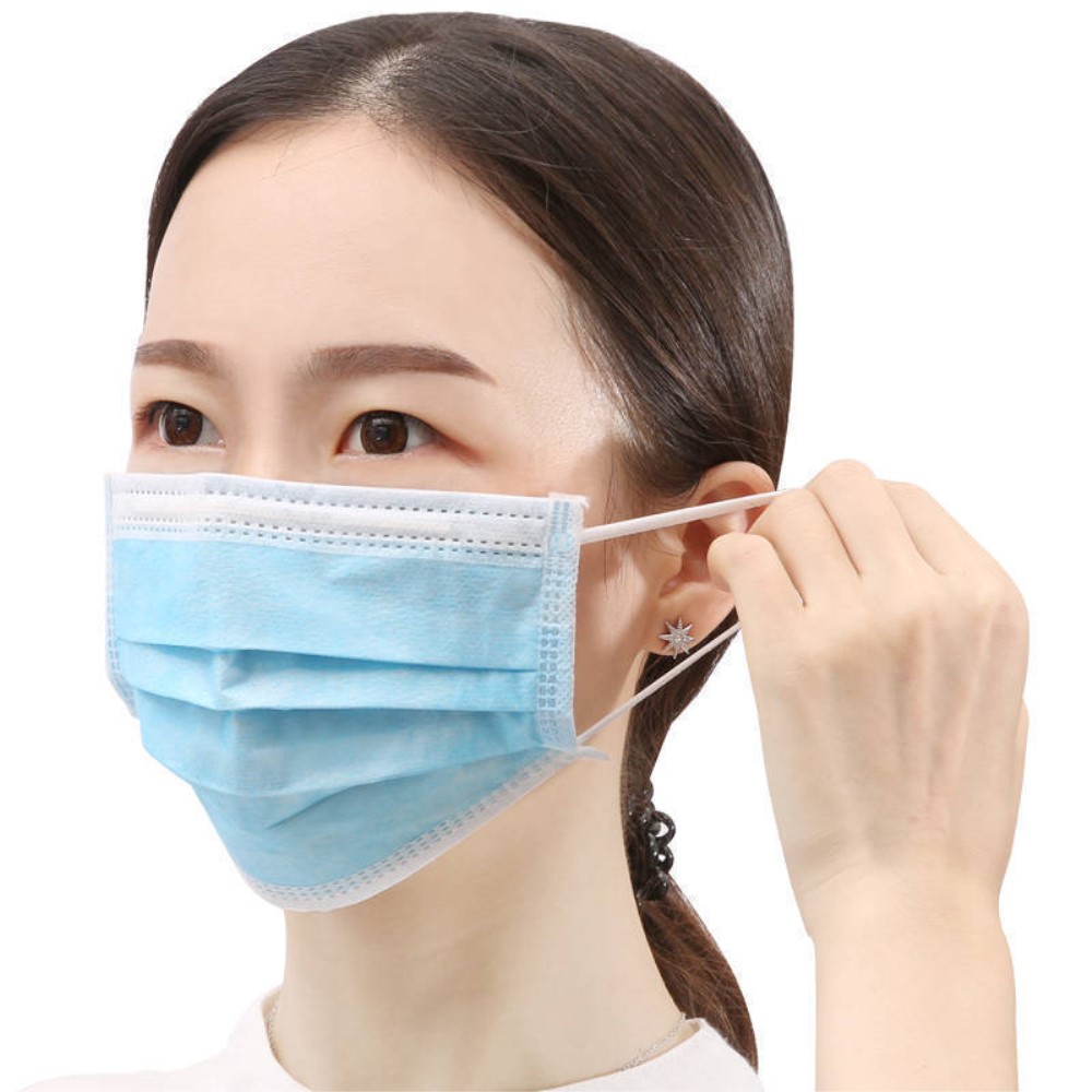 50Pcs/Box CE Certified Disposable Three-layer Protective Medical Masks, Daily Production: 100-150K/Day